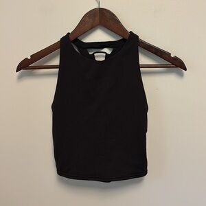 ALO Yoga Black High-Neck Sports Bra Tank